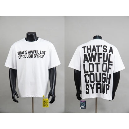 American Trend That'S a Awful Lot of Cough Syrup Short Sleeve Shirt Streetwear Distressed Flannel Pink Plaid Shirt Tops