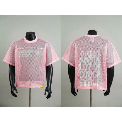 American Trend That'S a Awful Lot of Cough Syrup Short Sleeve Shirt Streetwear Distressed Flannel Pink Plaid Shirt Tops