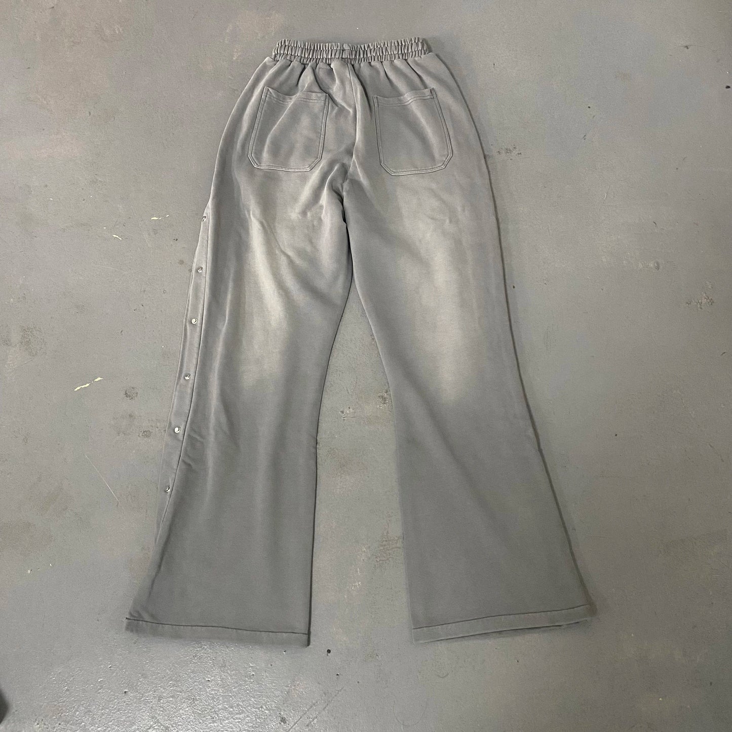 High-Quality Button-Up Casual Wide-Leg Pure Cotton Sports Pants