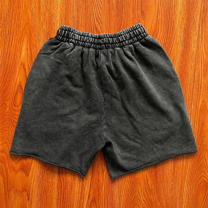Same  Ins Wash and Do Old Rivets Casual Sports Shorts