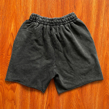 Same  Ins Wash and Do Old Rivets Casual Sports Shorts